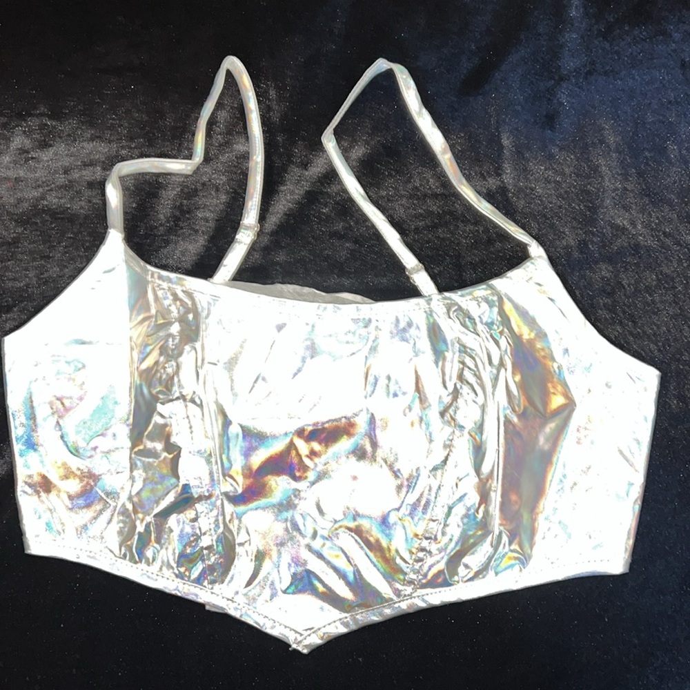 New Holographic style Corset Top